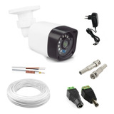 Kit 1 Câmera Ahd 1080p Cabo50m Fonte E Conectores