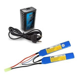 Kit 1 Carregador E 1 Bateria Lipo 7 4v 1300mah 2s