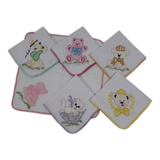 Kit 1 Cobertor Infantil + 1 Travesseiro + 1 Fralda Bordada