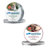 Kit 1 Coleira Seresto M 38cm 1 Coleira Seresto G 70cm Elanco Cor Cinza