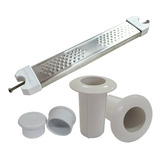 Kit 1 Degrau Completo Para Escada De Piscina Aço Inox 304