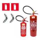 Kit 1 Extintor 4kg Bc 1 Extintor Água 10l Instalação