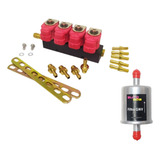 Kit 1 Filtro 12m Flauta Bico Injetor Gnv Valtek Completa
