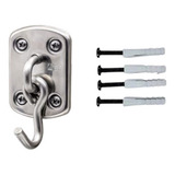 Kit 1 Gancho Completo Rede De Dormir Silvana Inox Luxo