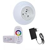 KIT 1 LED PARA PISCINA SMD RGB 95MM 18 LÂMP MÓDULO E FONTE