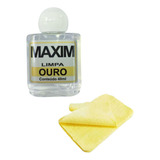 Kit 1 Limpa Jóias Ouro Puro 18k Maxim 40ml 1 Flanela