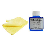 Kit 1 Limpa Pratas Monzi 35ml 1 Flanela Mágica Polimento