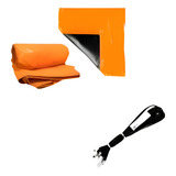 Kit 1 Lona Capa 3x2 Cargo Laranja Carretinha 10 Elásticos