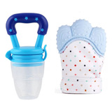 Kit 1 Luva Mordedora 1 Chupeta Alimentadora Introduçao