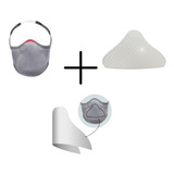 Kit 1 Mascara Proteção Fiber Knit  suporte   Filtro E96
