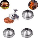 Kit 1 Modelador Hamburguer Prensador 3 Abafador Promoção