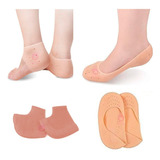 Kit 1 Par Palminha E 1 Par Meia Silicone Tornozelo Esporão