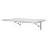 Kit 1 Prateleira Decoração 100x35 Mdf Branca Mão Francesa