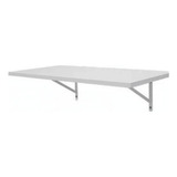 Kit 1 Prateleira Decoração 100x35 Mdf Branca Mão Francesa