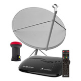 Kit 1 Receptor Digital Vx10 Vivensis Antena 90cm Lnbf Ku