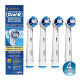 Kit 1 Refil Escova Elétrica Oral B Power Pró Saúde Com 4 