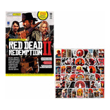 Kit 1 Revista E 100 Adesivos De Red Dead Redemption Ii Gamemaster Número 01 Detonado Rdr 2 Novo E Lacrado N 1