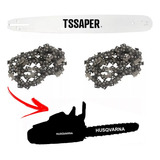 Kit 1 Sabre 18 2 Correntes Para Motosserra Husqvarna 353
