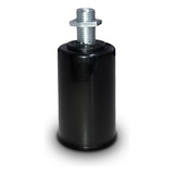 Kit 1 Soquete Bocal Liso Preta Abajur E27 Niple Porca M10