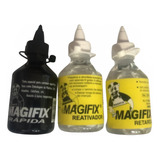 Kit 1 Tinta Secagem Rápida 1 Reativador Retardador Magifix