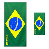 Kit 1 Toalha De Time Banho Piscina + 1 Rosto Escolha O Time