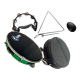 Kit 1 Triangulo Pandeiro