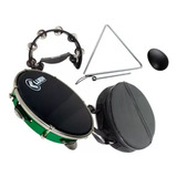 Kit 1 Triangulo Pandeiro