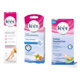 Kit 1 Veet Normal 200ml Folhas Facial E Corporal Delicada