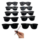 Kit 10 Oculos Preto