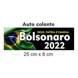 Kit 10 Adesivos Autocolante Bolsonaro 2022