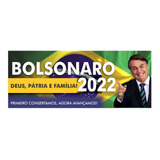 Kit 10 Adesivos Bolsonaro 2022 25x8cm
