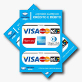 Kit 10 Adesivos Cartão Crédito Débito