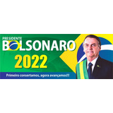Kit 10 Adesivos Eleições 2022 Bolsonaro Presidente 25x10 Cm