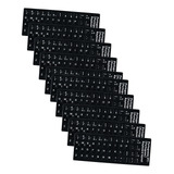 Kit 10 Adesivos Para Notebook Teclado Pc Etiquetas Abnt2 Mac