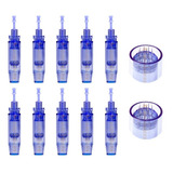 Kit 10 Agulhas Cartucho Caneta Derma Pen 36 Ponta