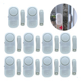 Kit 10 Alarme Residencial Sensor De Abertura Janela E Porta