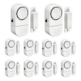 Kit 10 Alarme Sonoro Invasão Residencial Porta Janela Portão