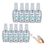 Kit 10 Álcool 70 Spray Bolso 60ml Hidrata E Perfuma Barato