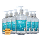 Kit 10 Álcool Gel 70 Pump 440g Mãos Limpa Hidrata Protegida