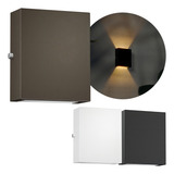 Kit 10 Arandelas 2 Focos Frisos Muro Externa Parede Cor Marrom