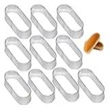 Kit 10 Aros Modelador Para Pão De Hot Dog 15x7x3 0cm Inox