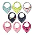 Kit 10 Babador Bandana Bebe Algodao Ajuste Regulavel Botão