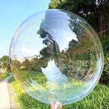 Kit 10 Balão Bubble Bolha 36 Polegadas Transparente 90cm