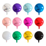 Kit 10 Balão Metalizado Redondo 18 Polegadas 45cm Gás Ar
