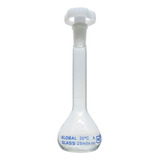 Kit 10 Balão Volumétrico Vidro Boro 3 3 25ml C Rolha Poli