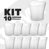 Kit 10 Balde De Gelo Preto 4 5l Cerveja Vinho Promoção