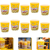 Kit 10 Balde Pipoca Pote Grande Combo Resistente Cinema Casa