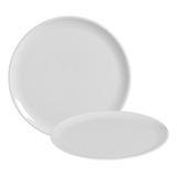 Kit 10 Bandeja Prato Redondo Servir Bolo Festa Branco 320mm