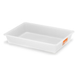 Kit 10 Bandejas Plásticas Para Açougue Multiuso 7 5 L Pleion Cor Branco