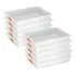 Kit 10 Bandejas Plásticas Para Açougue Multiuso 7 5 L Pleion Cor Branco